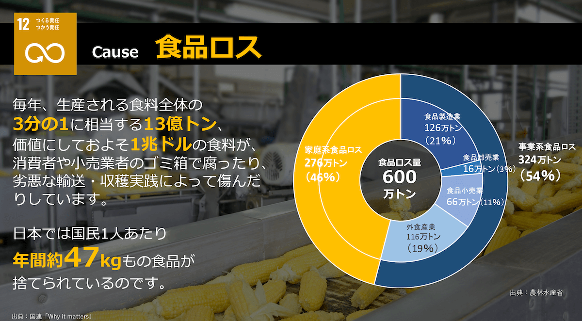 目標（ゴール）12におけるSDGsビジネスラーニングの動画の画面例